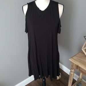 ELAN Black key hole sleeve boutique dress size M